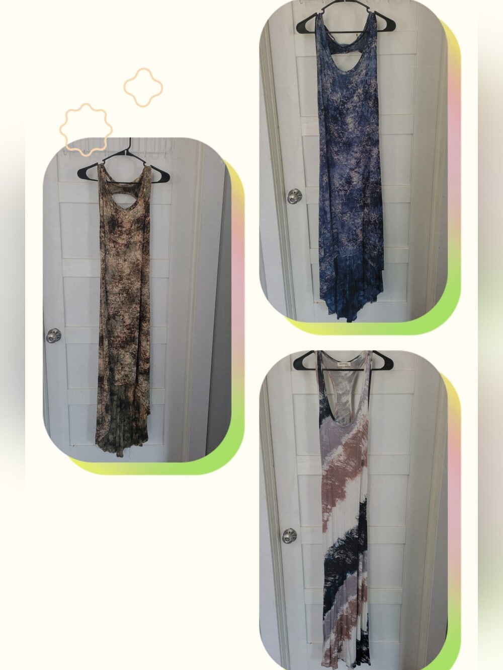 Sleeveless Tie-Dye Maxi Dress - Multicolor